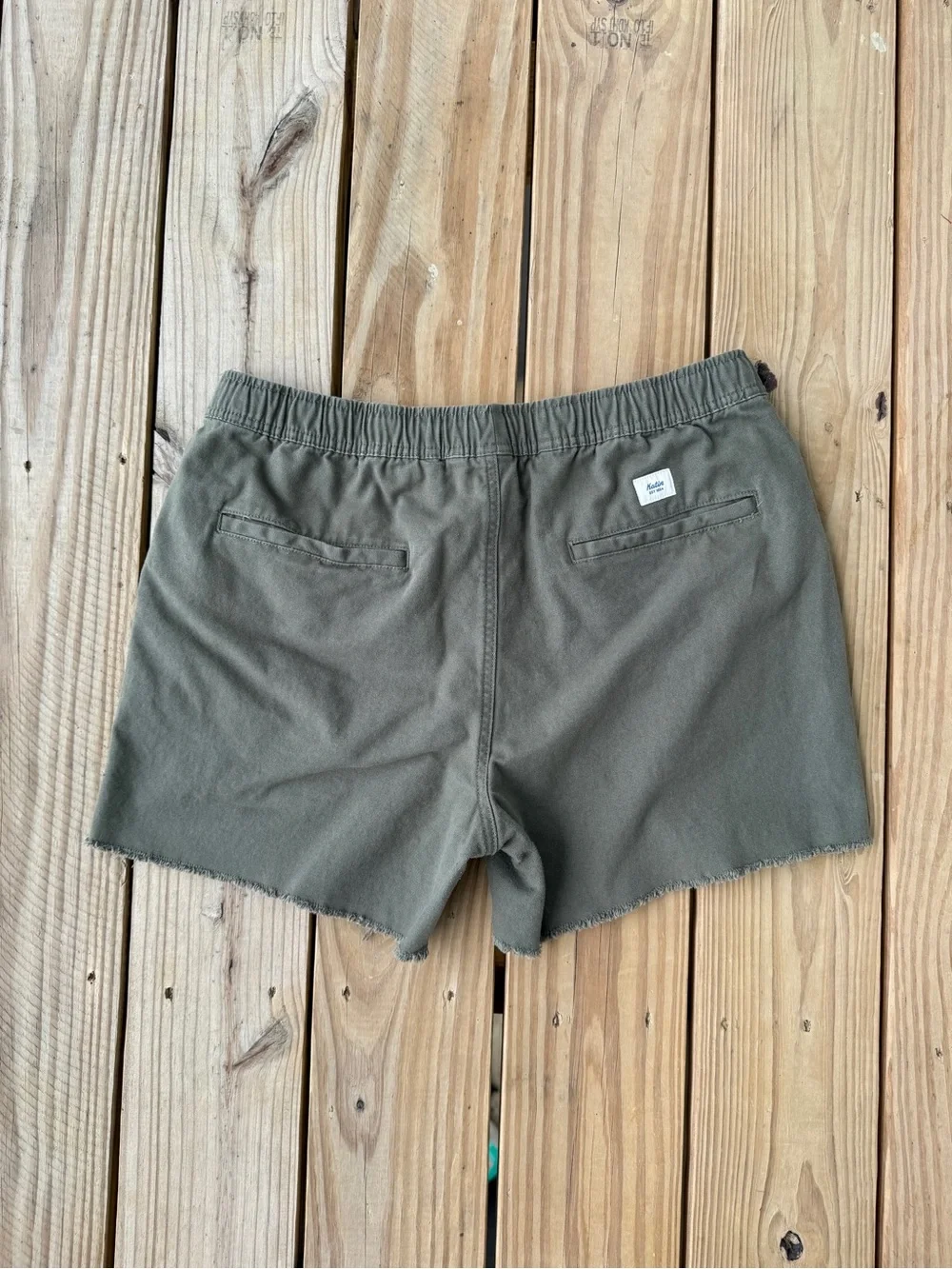 Katin Urban Outfitters Trail Shorts Men’s Large Dark Green Cut Off Drawstring